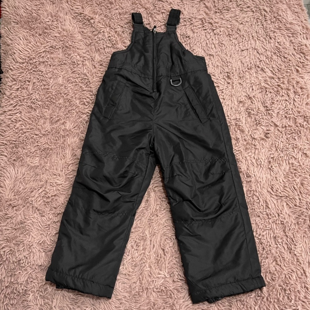 Arctic Quest Kids Black Bib Snow Pants